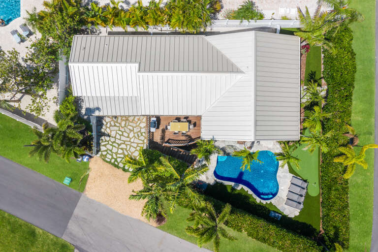 High view of location near the beach
