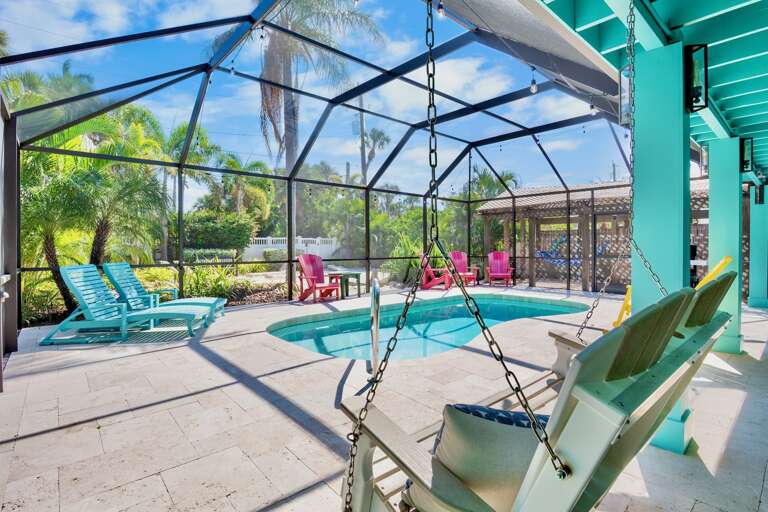 Poolside seating