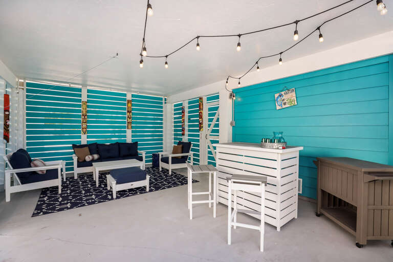 Outdoor Living Area and Bar