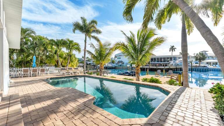 Tropical waterfront paradise with private pool