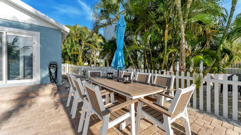 Outdoor dining table