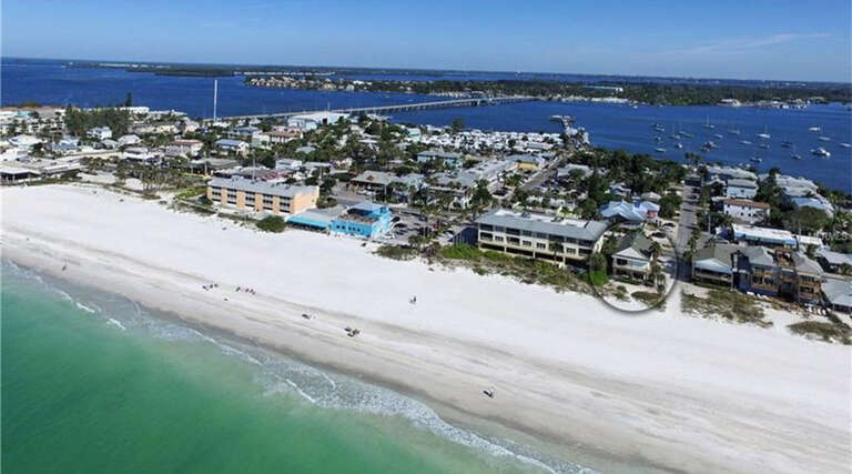 Directly on the Gulf