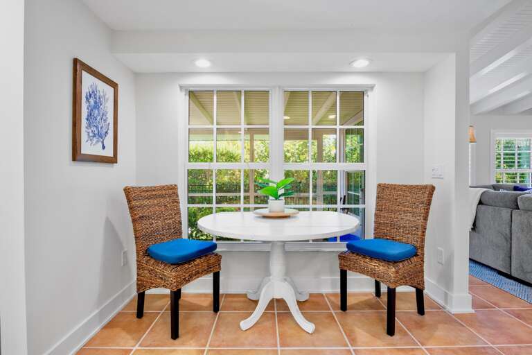 Comfortable dining space