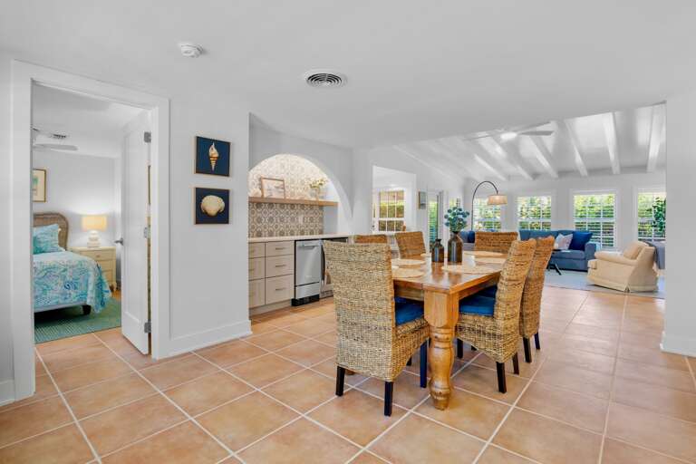 Dining table for six guests