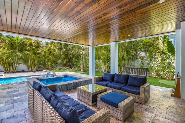 Poolside Covered Seating