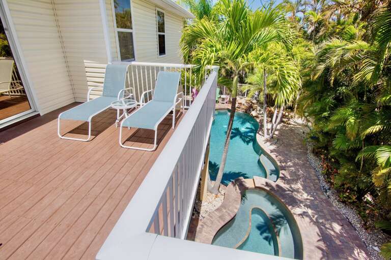 Outdoor Seating Overlooking Pool
