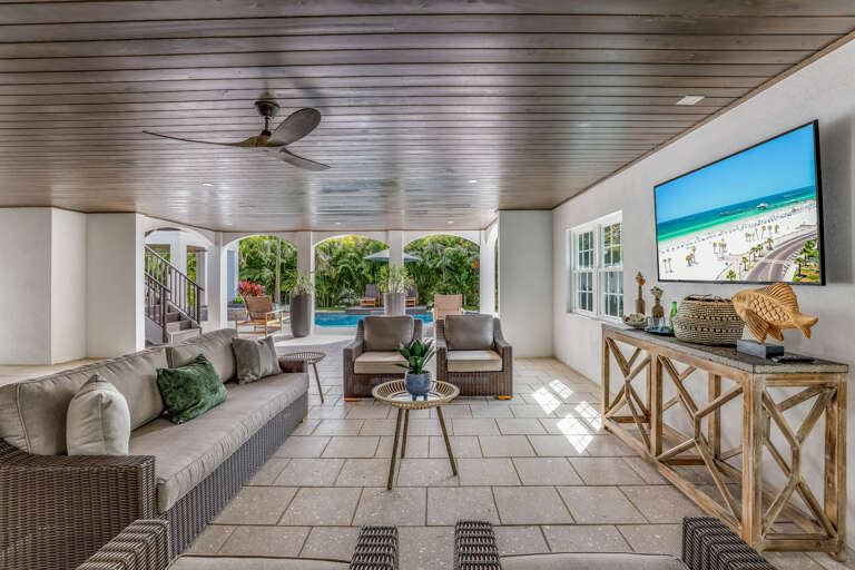Patio tv room