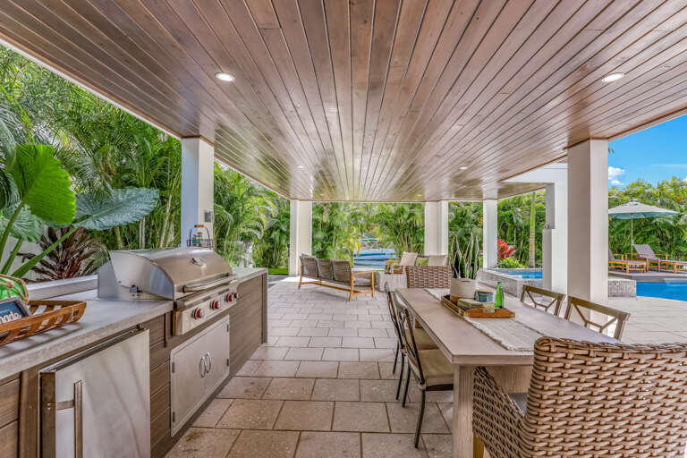 Patio dining area