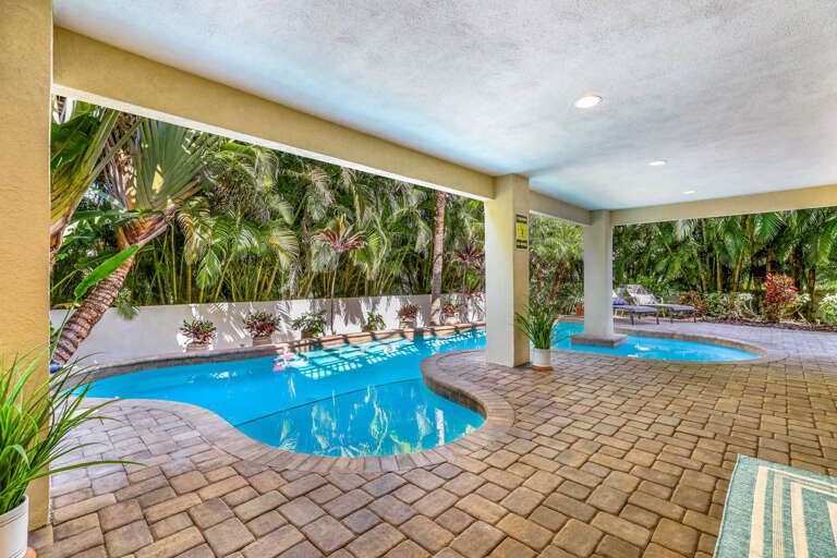 Private, Partially Covered Pool