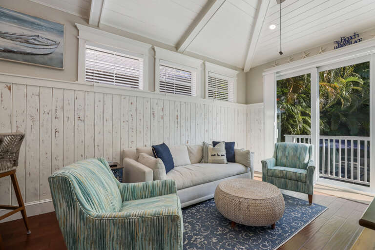 Indoor lounge area