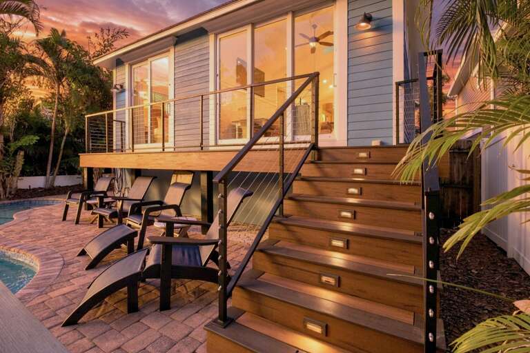 Main Floor Balcony at Sunset