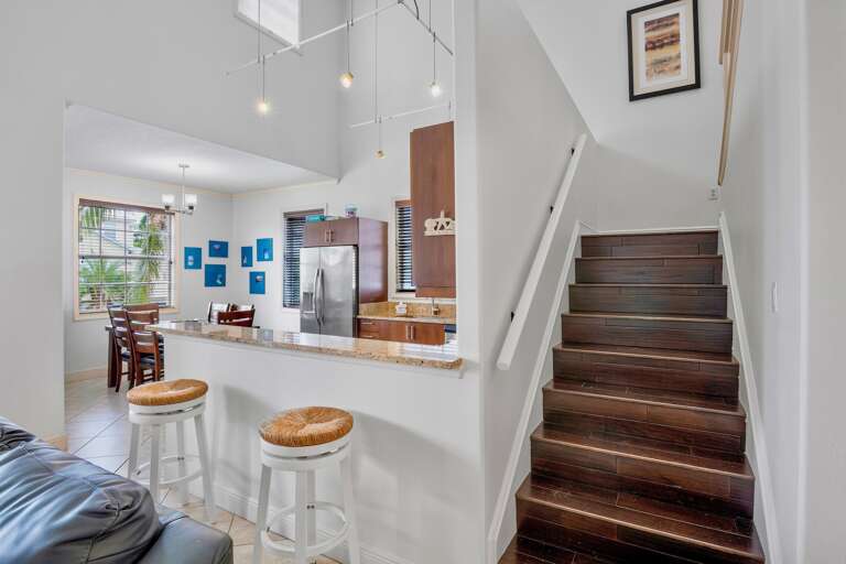 Bright kitchen with cooking essentials