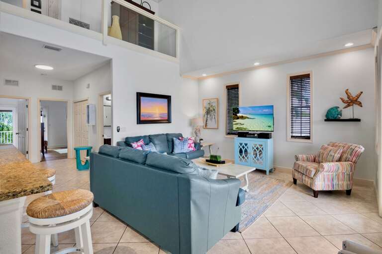 Open living room for family time