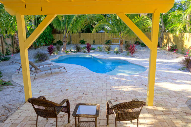 Private Pool and Sitting Area