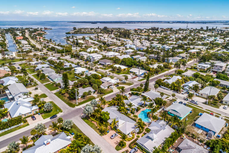 High view of location