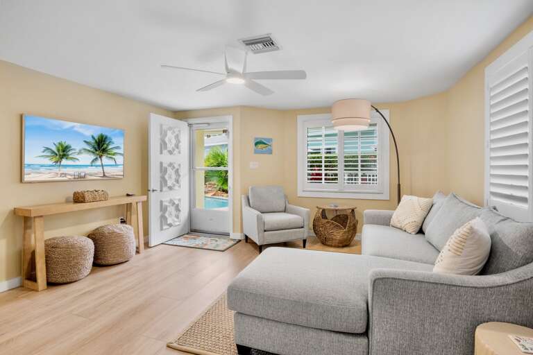 Living Room with Plush Seating and TV