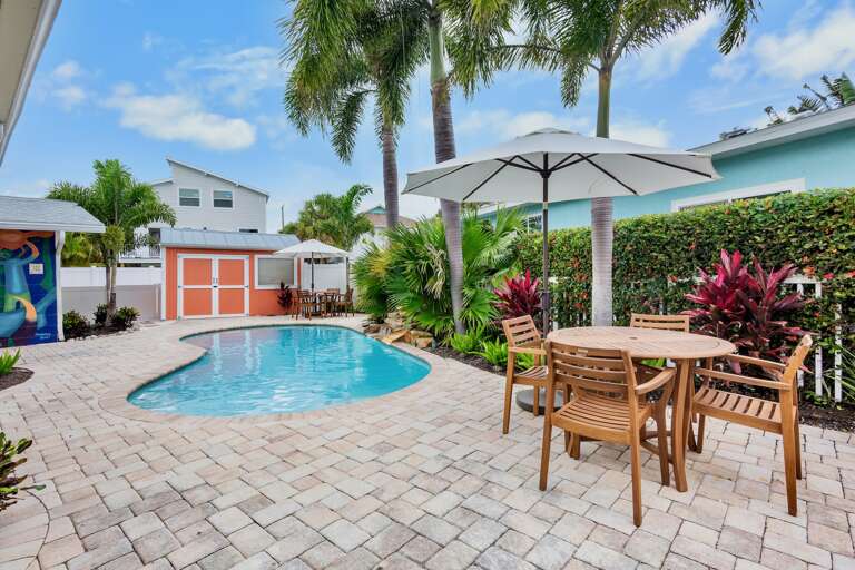 Shared Pool with Outdoor Dining Area