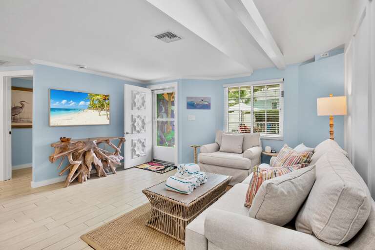 Living Area with Cozy Seating and TV