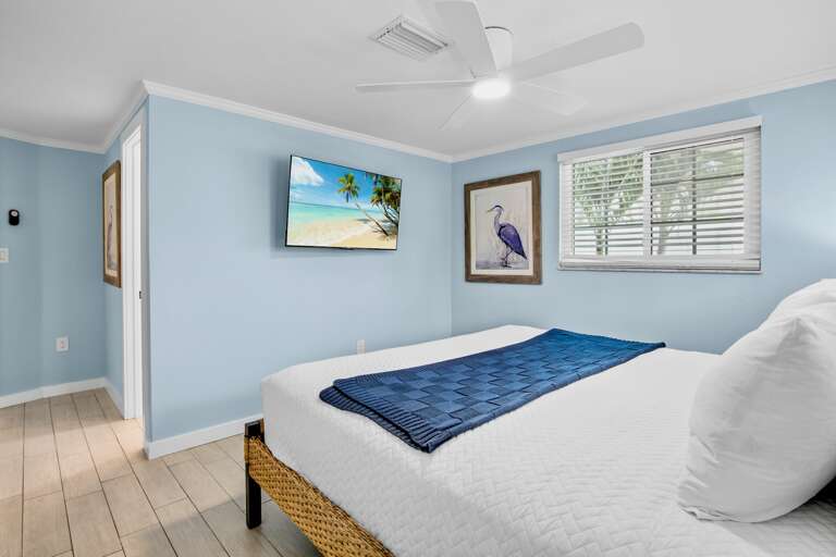 Primary Bedroom, King bed and TV