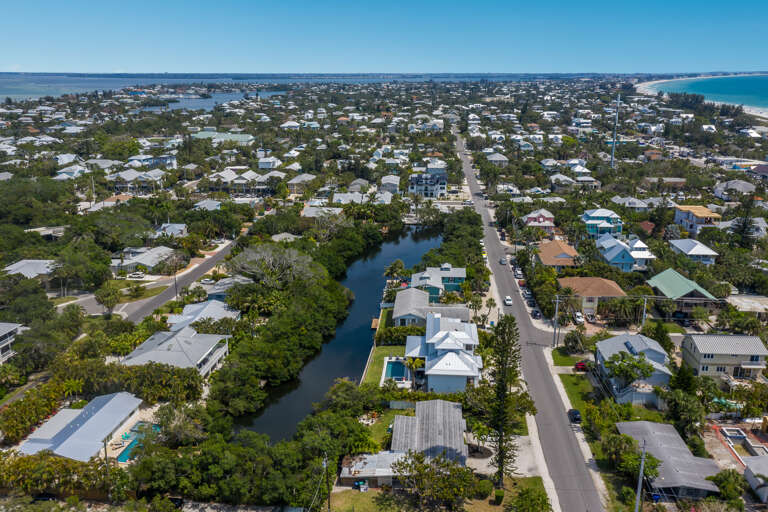 Stunning aerial view of property