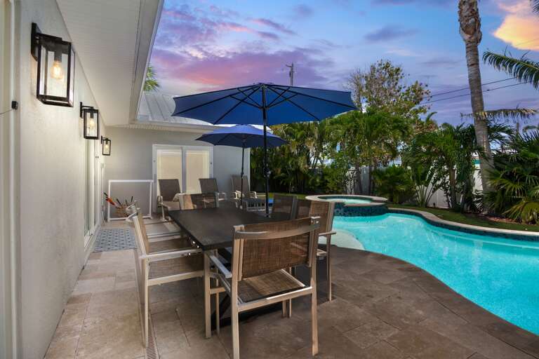 Poolside Dining Area