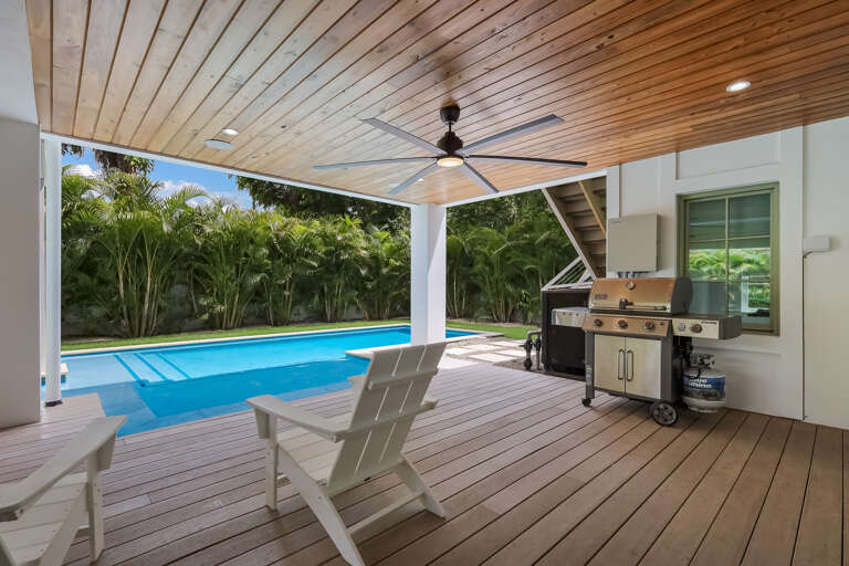 Covered Lanai and BBQ Grill