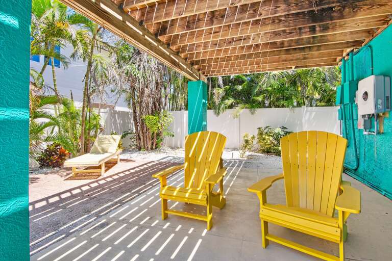 Poolside chairs for lounging