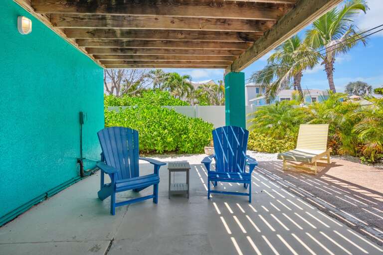Comfortable chairs by the pool
