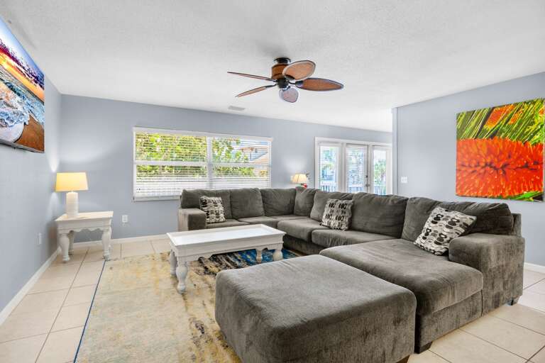 Open living room for family time