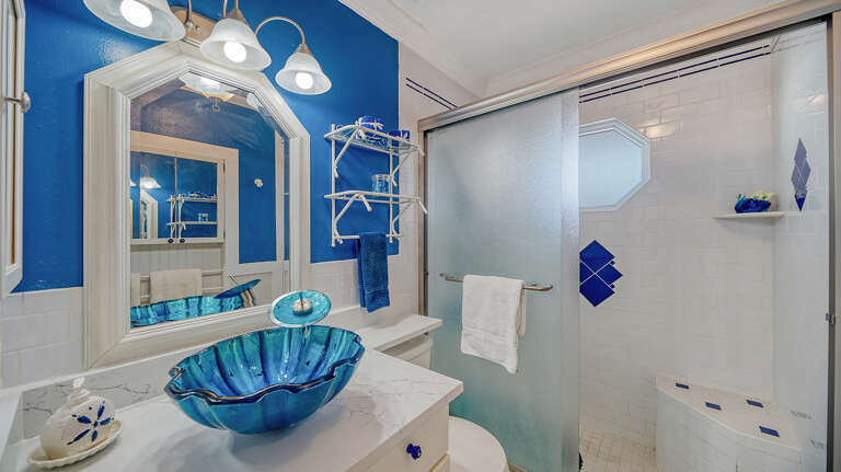 Bathroom with Rainshower- AMI Accommodations