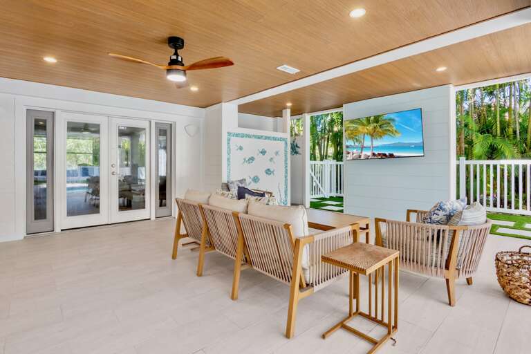 Poolside Living Area