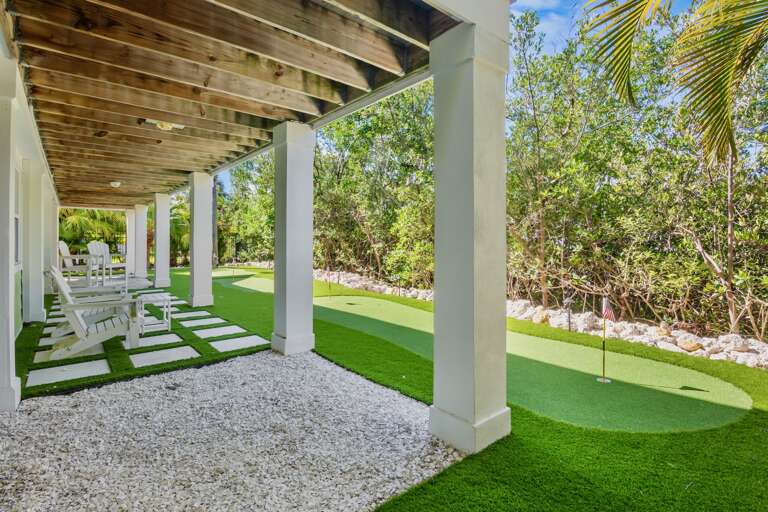 Back Patio Putting Green