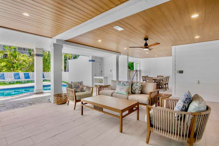 Poolside Living Area