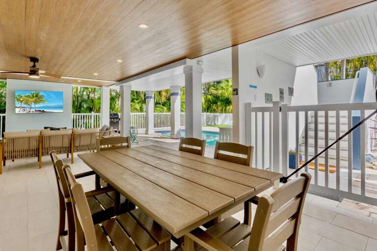 Poolside Dining Area