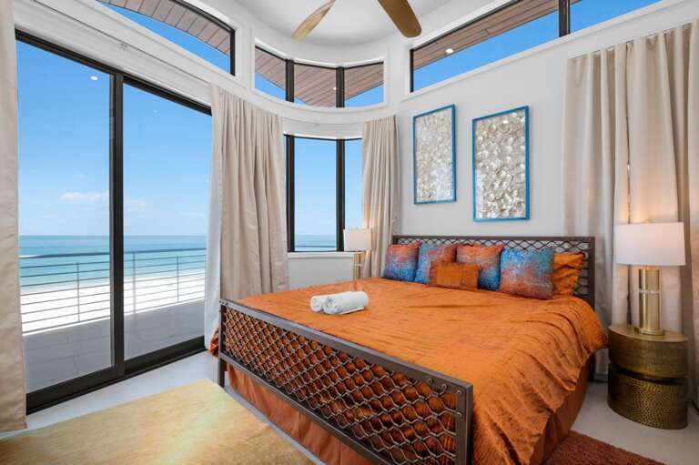 Primary Bedroom and Balcony