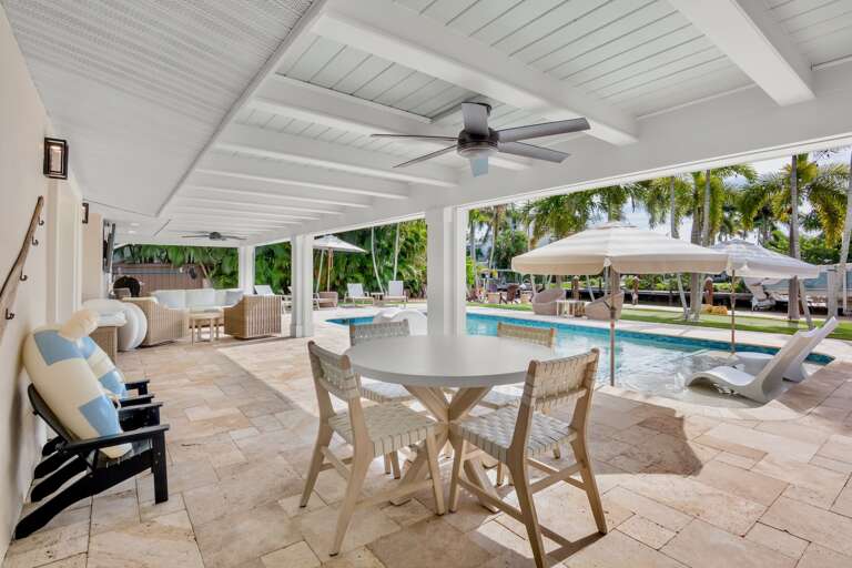 Poolside Dining Area