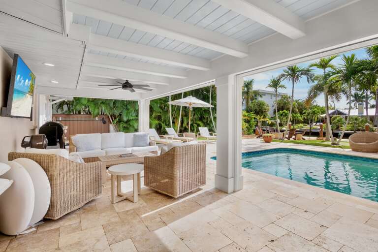 Poolside Living Area
