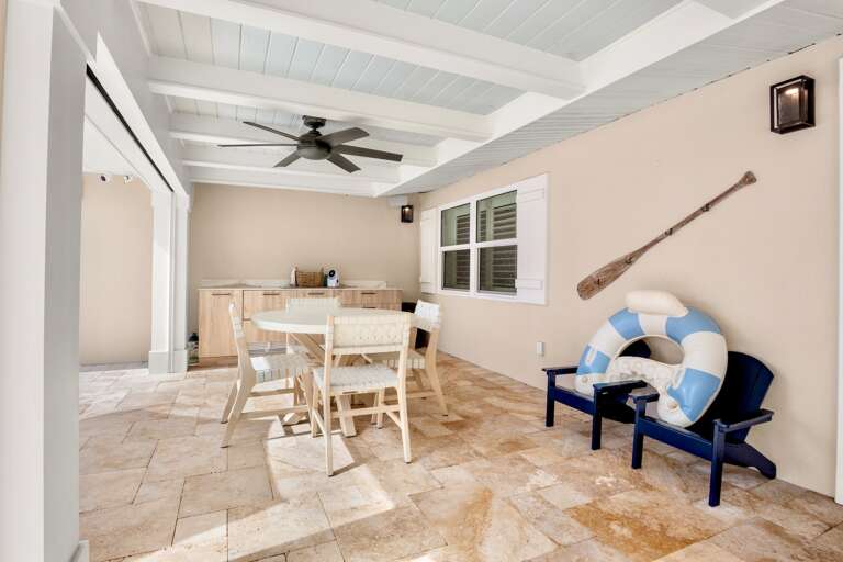 Poolside Dining Area