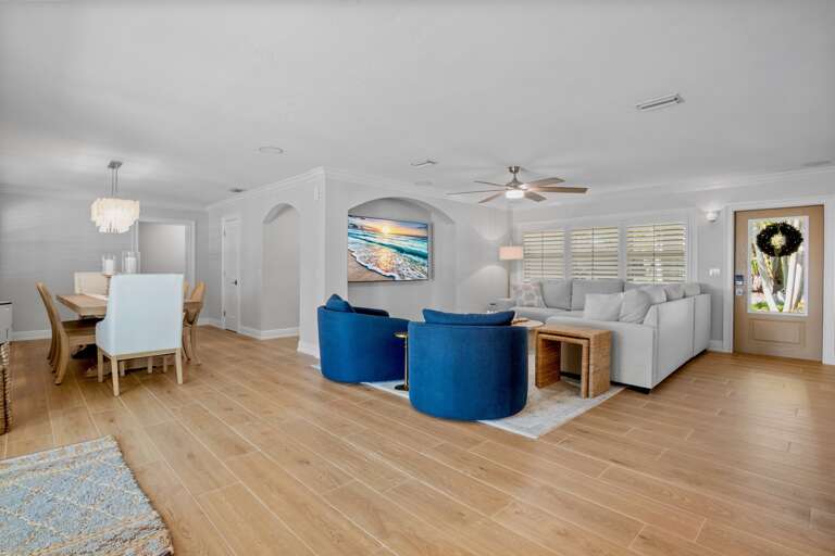 Open-plan living area