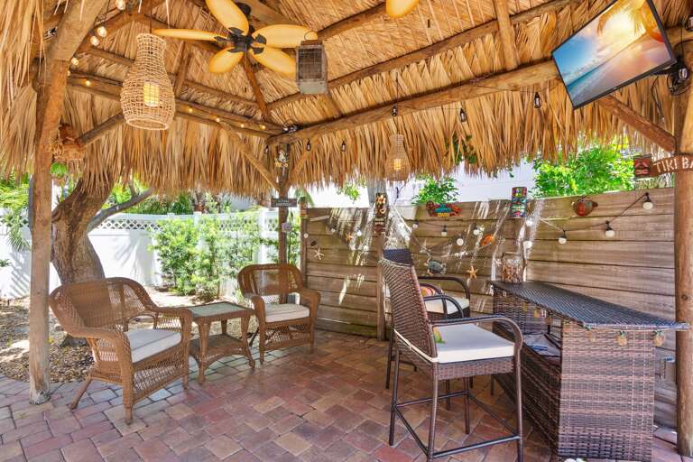 Tiki Hut Bar Area