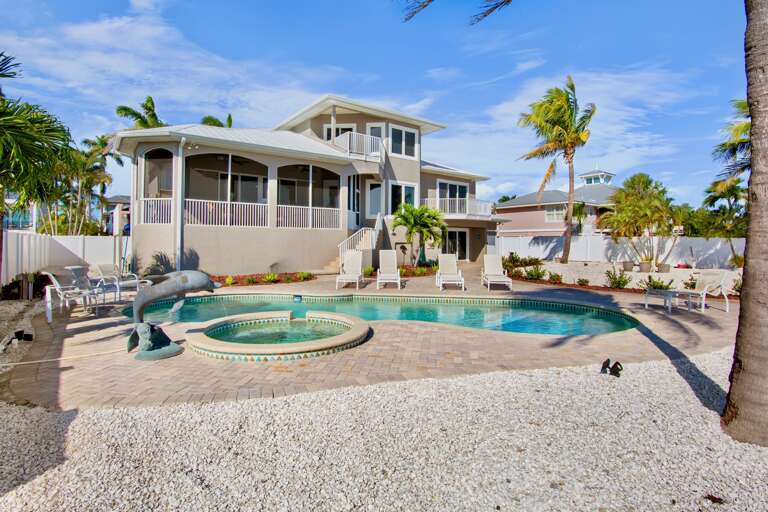 Swim and unwind in pool and spa