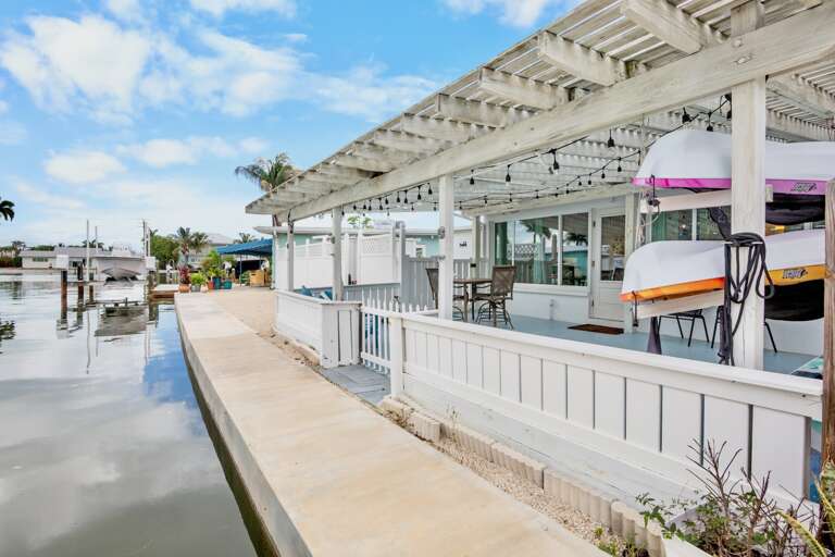 Waterfront Patio with Canal Views