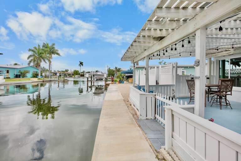 Waterfront Patio with Canal Views
