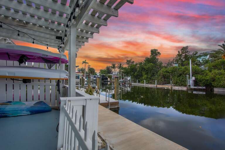 Waterfront Patio with Canal Views