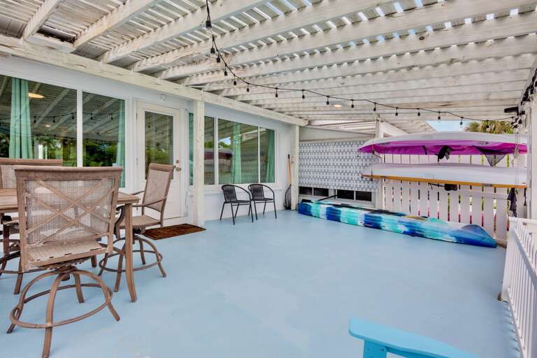 Waterfront Patio with Kayaks Provided
