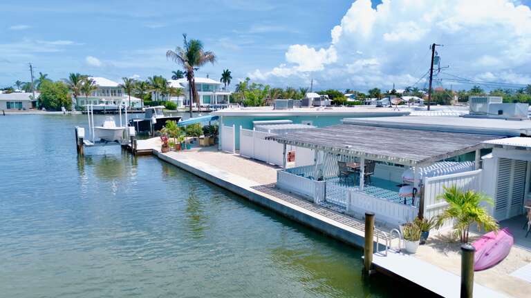 Waterfront home with Patio with Canal Views