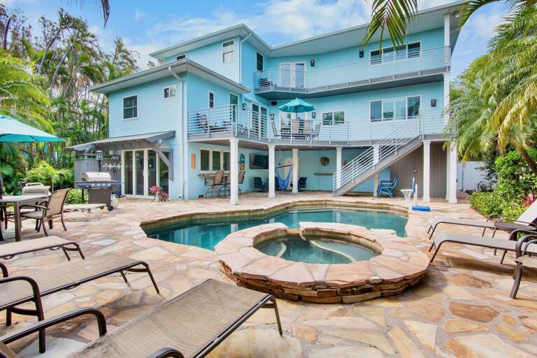 Private Pool and Spa with Outdoor Lounge Area