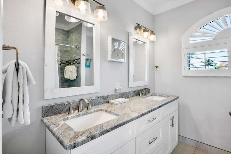 Second bathroom with shower
