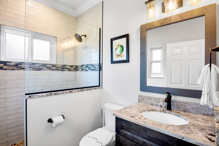 Third bathroom with walk-in shower