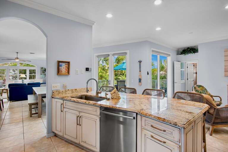 Modern Kitchen with Bar Seating